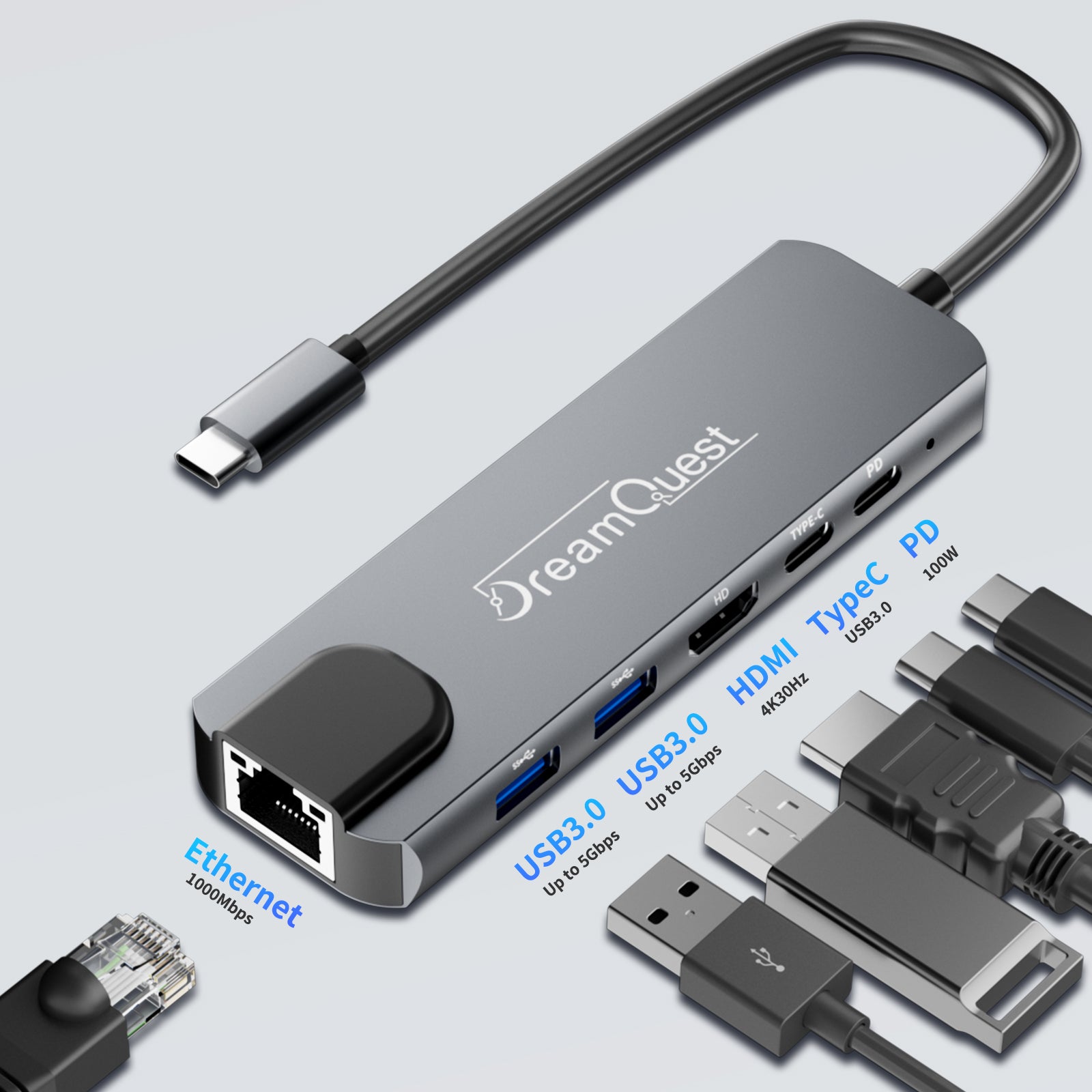 DreamQuest 6-in-1 Dock
