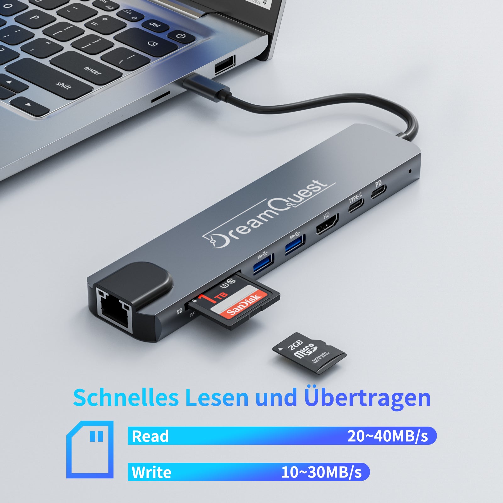 DreamQuest 8-in-1 Dock