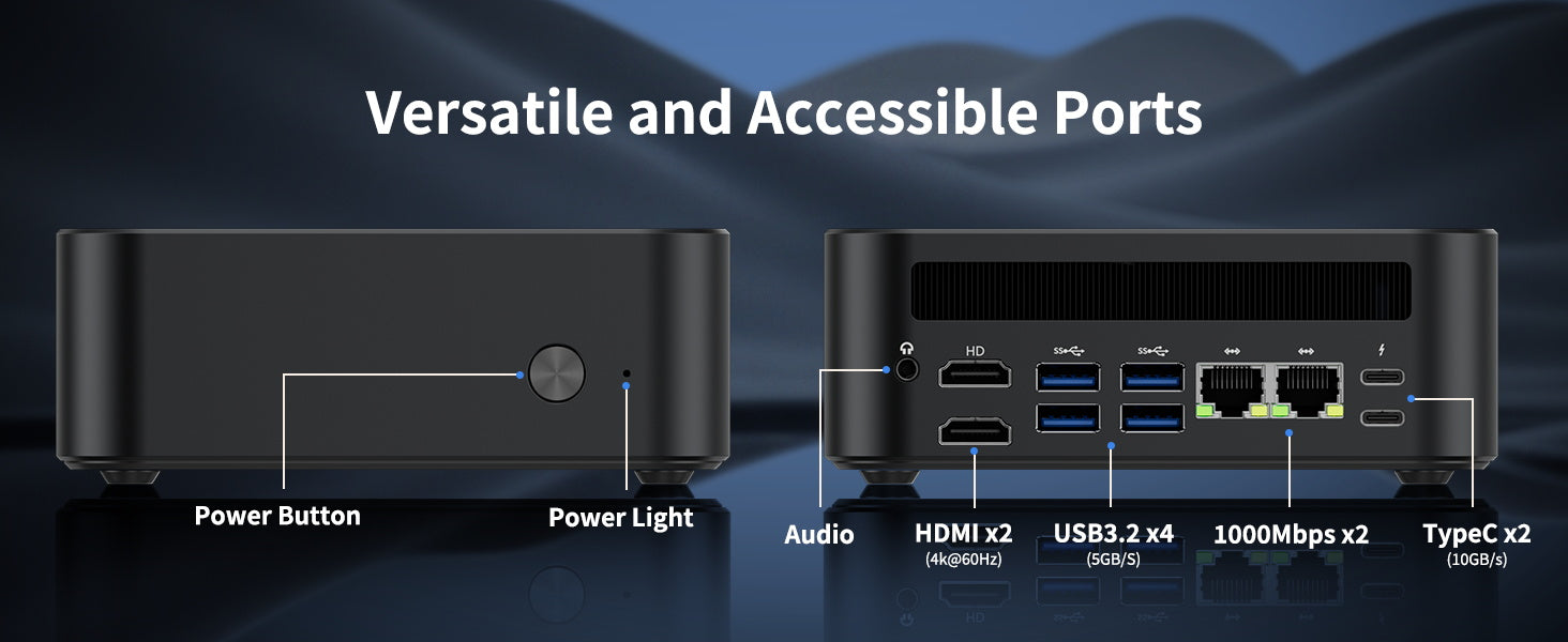 DreamQuest Pro versatile ports dual HDMI USB3.2 dual LAN Type-C